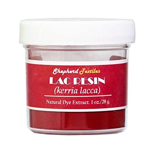 Shepherd Textiles Lac Resin Extract Natural Fabric Dye, 1 oz.