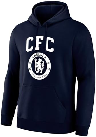  CHELSEA FC CFCロゴ 青ジャケット XL Chelsea FC Official Soccer Gift Mens Quilted Hooded Winter Jacket