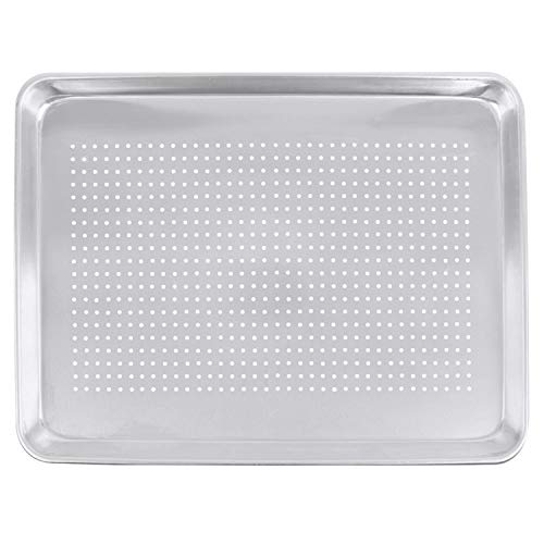 Tiger Chef Full Size 18 x 26 inch Perforated Aluminum Sheet Pan