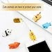 Cable Buddies, Fntacetik Animal Cord Protector Animal Bite Cable Protector Panda Sheep Hedgehog Dog Tiger Shark Penguin Cat Animal Bites for Charging Cords for iPhone Charger - 8 Pack