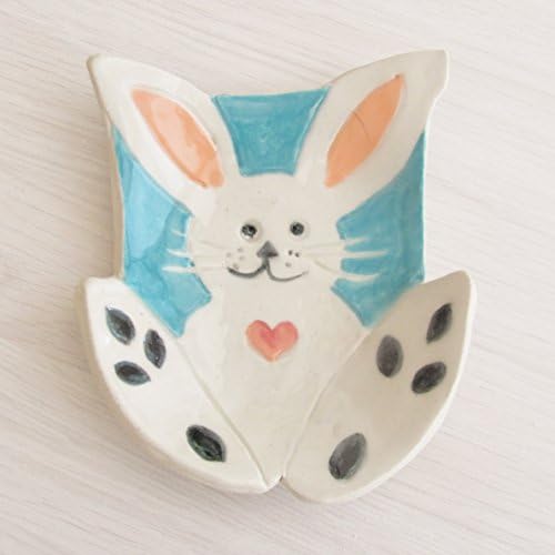 Handmade Pottery Ceramic Spoon Rest Childs Soap Dish Bunny Soap Rest