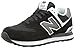 New Balance Men's ML574 Classic Sneaker,Black/White,10.5 D US