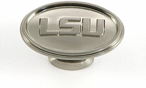Louisiana State University Tigers Satin Nickel Cabinet Knobs (Pack of 5)