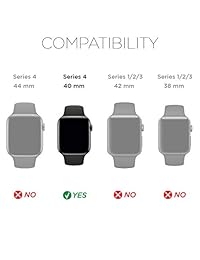 X Doria Defense Edge, 1.575 in Apple Watch Case   Marco de aluminio y TPU para parachoques, compatible con Apple Watch Series 4 solamente.
