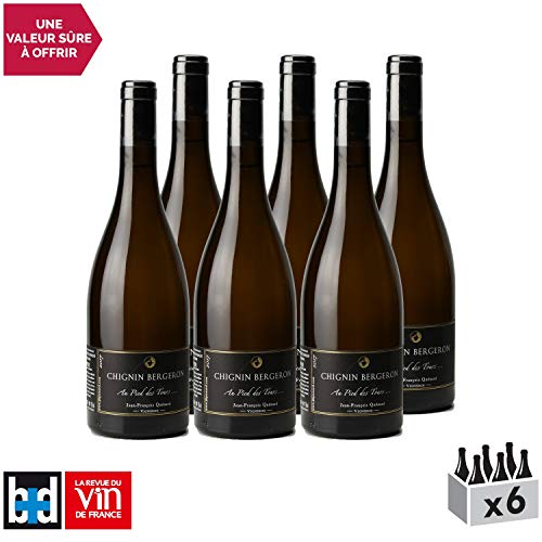 Vin de Savoie Chignin Bergeron Au Pied des Tours Blanc 2017 – Domaine Jean-François Quénard – Vin AOC Blanc de Savoie…