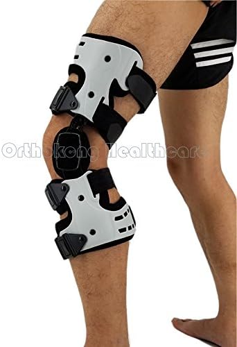 OA Knee Brace Hinged For Arthritis Ligament Medial Knee Support Osteoarthritis Knee Joint Pain Sports Unloading Universal Left Right (Left Knee)