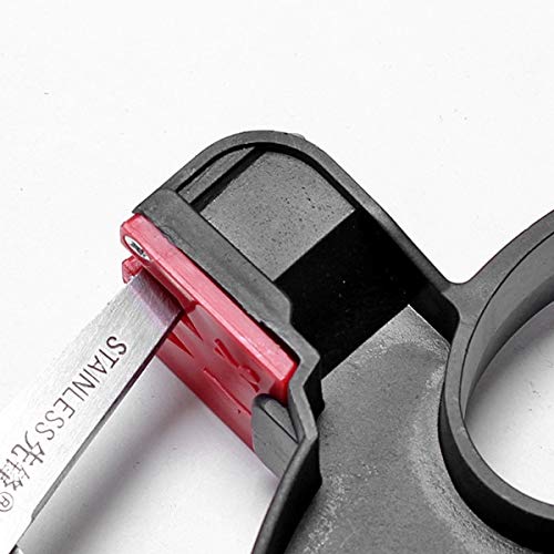 Diamond Sharpen - 2 In1 Handheld Knife Sharpener Scissors Blade Cooking Home Living Essential - Whetston Stone Sharpeners Double Scissor Card Sided Tool Taper Knives Scalpel Steel Sharp
