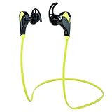 {Prime Day Promotion}[NEW VERSION] Bluetooth Headphones By Zivigo™ Lightweight Wireless Bluetooth Earbuds, bluetooth sport headphones, Bluetooth Earbuds For Running, Bluetooth 4.0 with Aptx, Premium Sweat Proof Earbuds with Built in Microphone, (Black+Green)