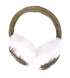 Simplicity Earmuffs w/ Snowflake Knit Pattern & Comfortable Headband