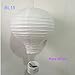Joinwin 12 Inch Hanging Wedding Rainbow Hot Air Balloon Paper Lantern Party Decorations, Pack of 5 Pieces (Pure White)