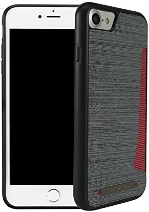 Viva Madrid Atleta Card Case for iPhone 7, Arquero (Grey/Red) (IP7CCATLDGY)