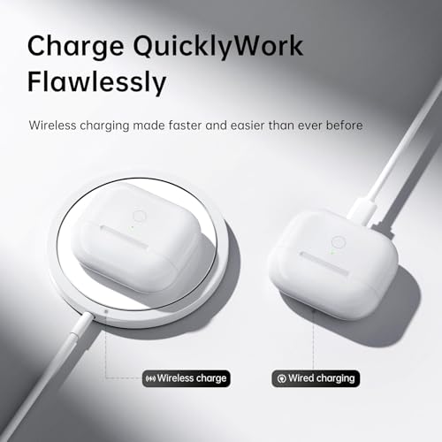 Wireless Charging Case for AirPods 3rd Gen, Replacement Charging Case with USB C Port, Built-in 620mAh Battery and Bluetooth Pairing Sync Button