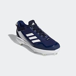 adidas Men's Icon 7 Baseball Shoe, White/Team Navy