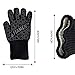 Flamen BBQ Grill Gloves Heat Resistant Oven Gloves 932 °F 500°C Protective 13-inch Long Extra Forearm for Cooking, Grilling, Baking or Pot Holding (Black)