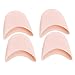 BESTCYC 4pcs(2pair) Light Pink Soft Silicone Gel Pointe Ballet Dance Toe Caps Pads Toe Protector with Breathable Hole
