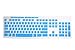 Keyboard Cover for Logitech MK370 MK295 MK270 K270 Keyboard, Logitech MK370 MK270 K270 Keyboard Skin Protector - (Blue)