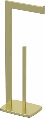 Architeckt Brushed Brass Freestanding Toilet Roll Holder view 5