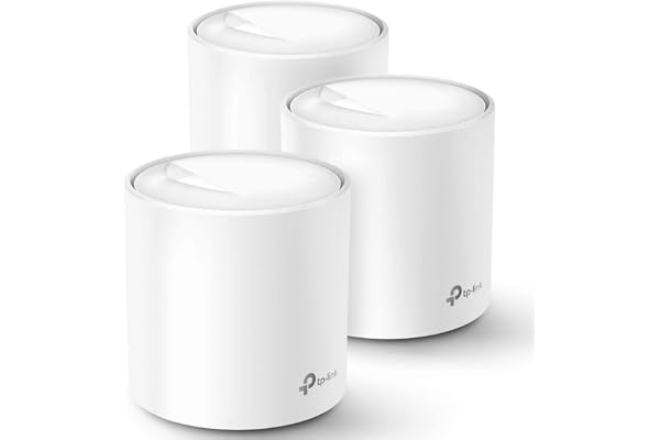 TP-Link Deco WiFi 6 Mesh System (Deco X20) - Covers up to 5800 Sq.Ft, Replaces Wireless Routers and Extenders, 3-Pack, 6 Ethernet Ports in Total, Supports Wired Backhaul, Dual-Band WiFi