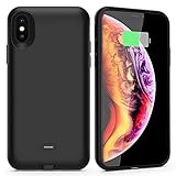 iPhone X Battery Case with Qi Wireless Charging,Support Lightning Headphone and Data Syncing,ALCLAP 3000mAh iPhone X wireless charging battery cover (5.8 inch) Portable Charger Case for iPhone X/10