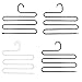 Amagoing 4 Sets S-type Metal Pants Hangers,Closet Storage for Jeans Trousers Space Saver Storage Rack