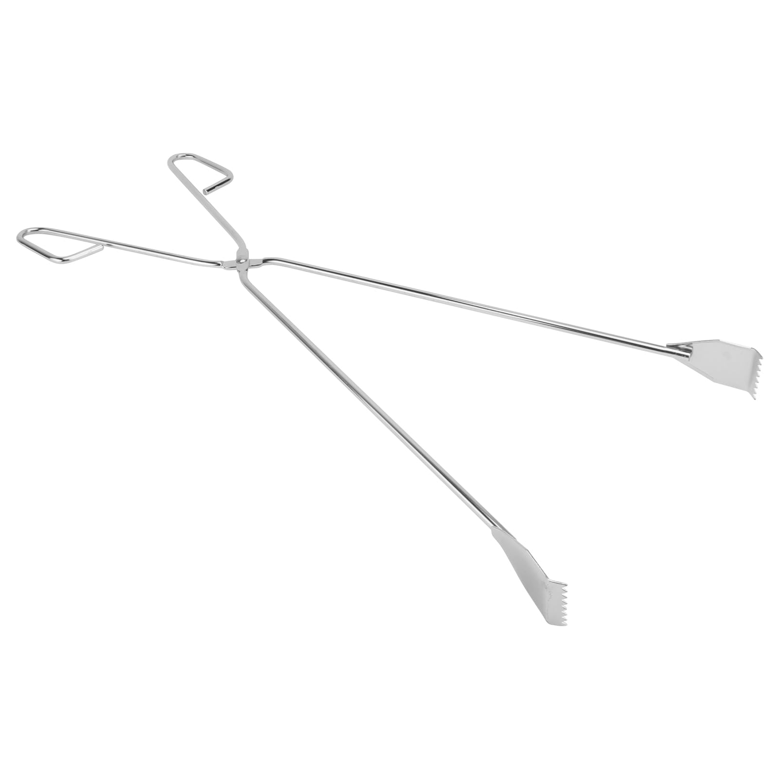 HEMOTON Rubbish Tongs Stainless Steel Grab Tongs Long Handle 60 cm Barbecue Sausage Rubbish Picker Pickup Tool Outdoor Garden Barbecue BBQ Accessories