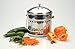 RSVP International Kitchen Collection Compost Pail, Dishwasher Safe, 1.5 Gallon Capacity, Stainless Steel