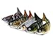 Apusale Fishing Bass Lure Multi Jointed Lifelike Trout Swimbait Hard Crankbait Treble Hooks
