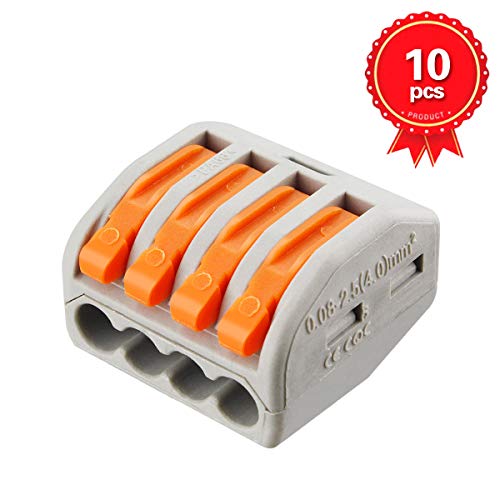 Buy XHF 10 Pcs 222414 Levernuts 4wire 4 Conductor Combination