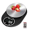 Zorara Balance Cuisine, Balance de Cuisine Precision 5kg/1g, Balance Cuisine Electronique en Acier Inoxydable, Écran LCD…