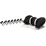 Aquascape Protective Pond Netting with Stakes, 14 Feet x 20 Feet, Reusable, Durable, Black | 98001