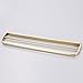 Leyde Gold Finish Solid Brass Double Towel Bars Wall Mounted Towel Rack Towel Hanger