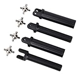 Traxxas 1951 Half Shafts, Long Truck (external-splined (2) & internal-splined (2) metal U-joints (4)