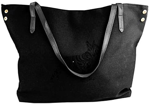 Interesting Bull Terrier Women's Tote Bags Canvas Shoulder Handbags Satchel Bag