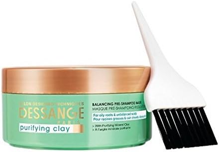 Dessange Paris Purifying Clay Pre-Shampoo hair Mask 5.1 oz by Dessange Paris