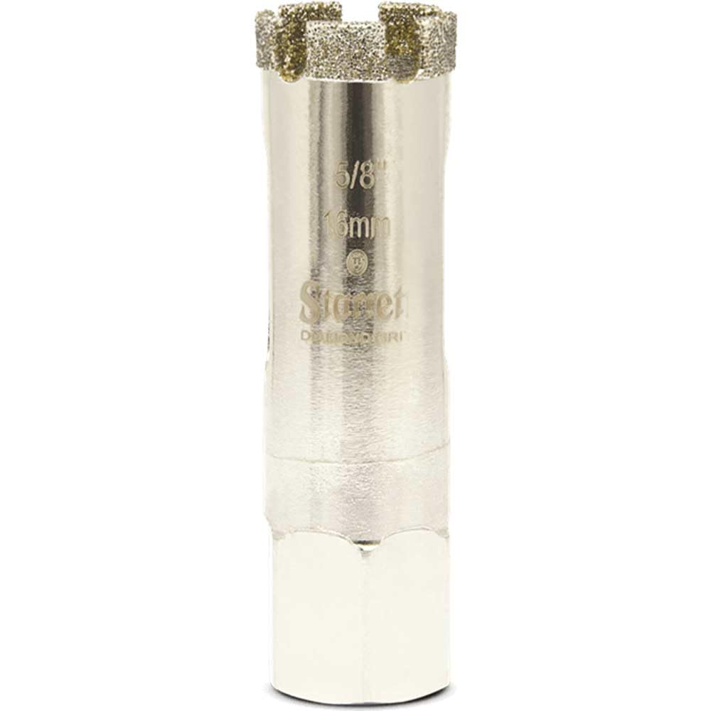 Starrett Diamond Grit Hole Saw - D0058 Ceramic and Tile Drill Cutter - For Brick Glass Marble Slate Stone Porcelain - 16mm (5/8 inch)