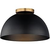 Maxim Lighting 10029BKNAB Thelonious - 1 Light Flush Mount-8.75 Inches Tall and 15.75 Inches Wide