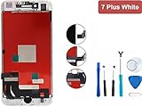 Compatible with iPhone 7 Plus Screen Replacement For Lcd Touch Screen Digitizer Frame Assembly Set with 3D Touch Free Tool Set Included 5.5 Inch (White)