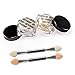 DE'LANCI Mirror Nail Glitter Powder Shinning Gorgeous Nail Art Powder Gold Silver 3g Per Box Chrome Pigment Glitters Set of 2