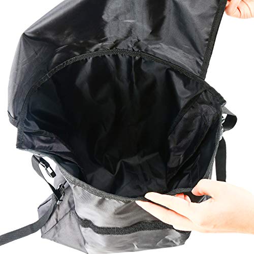 Yaesport Wheelchair Backpack Bag - Black - Great Accessory Pack for Your Mobility Devices. Fits Most Scooters, Walkers, Rollators - Manual, Powered or Electric Wheelchairs