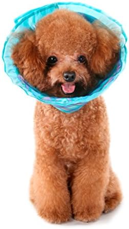 Premium Plush E-Collar Cone For Dogs &amp; Cats, Elizabethan Collar is Soft and Durable for Ultimate Bite Not Protection During Recovery, Comes in Every Size, Choose Blue, Pink, Green Plaid, Guaranteed