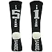 BABIBEAN Youth Kids Professional Soccer Football Futbol Socks Black/White 8-12 Age