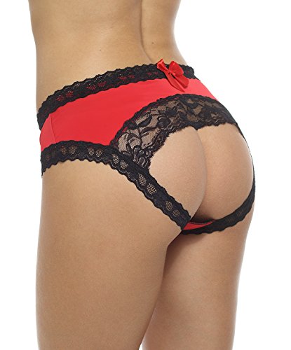 Sofishie sexy midnight bow-tie panties - red - large