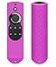 OEAGO Silicone [Anti Slip] Shock Proof Cover Case for 5.9'' All-New Fire TV with 4K Alexa Voice Remote (2017 Edition) (2nd Gen) / Fire TV Stick Alexa Voice Remote (Purple)