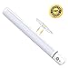 JEBSENS - T02 LED Under Cabinet Lighting, Ceiling Wall Light Fixture, Portable Rotatable Closet Light for Closet Stairs Hallway, PIR Motion Sensor, 3-Mode Stick-On, Powered by 3pcs AA Batteries
