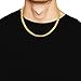JINGRAYS 3mm Stainless Steel Curb Chain Necklace for Men Biker Punk Style Male Chain Link, 24 inches -Gold