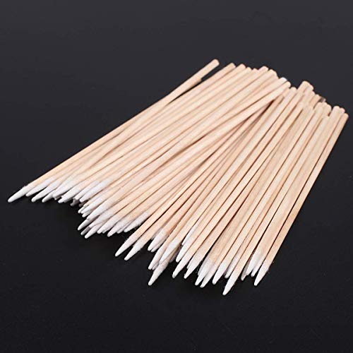 Fenshine 1000 Count Microblading Cotton Swab, Cotton Swabs Pointed Tip, Cotton Swabs Wood Sticks, Cotton Tipped Applicator, Tattoo Permanent Supplies, Makeup Cosmetic Applicator Sticks (1000PCS) - Thumbnail 2
