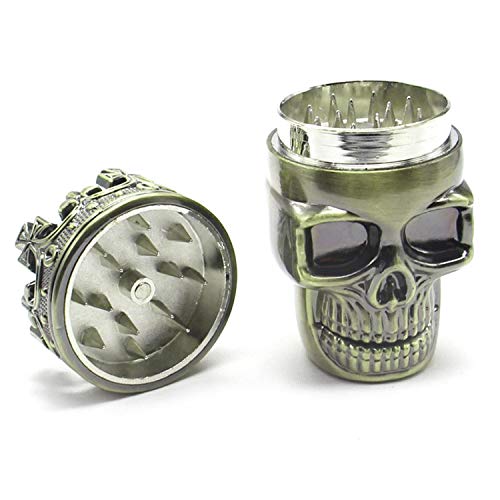 Small Size 3 Layers Men Skull Head Shape Grinder Portable Herb Tobacco Herb Spice Crusher Hookah Smoking Accessories