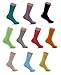 SmartWallStation 10 Pair Socks Combed Cotton (75%) Casual Spring & Autumn Sock Crew Solid Color For Girl Women Size 5 6 7 8 9
