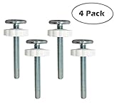 4 Pack M8 Pressure Mounted Baby Gates Threaded Spindle Rods,8 MM Walk Thru Gates Accessory Screw Mounted Bolts Kit for All Pressure Mounted Walk Thru Gates