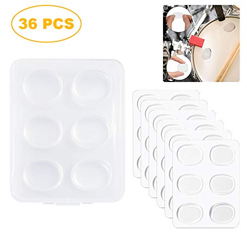Corrines 36Pack Drum Damper Gel Pads,Drum Mute Gel, Silicone Drums Silencer,Non-toxic Soft Drum Sound Dampening. - Thumbnail 7